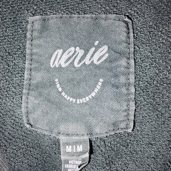 Aerie Womens Beach Weekend Oversized Vintage Washed Green Hoodie Sz Medium - Picture 4 of 6